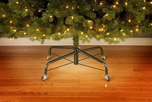 National Tree 32 Inch Folding Tree Stand with Rolling Wheels for 9 to 10 Foot Trees, Fits 1.25-Inch Pole (FTS-32R-1)