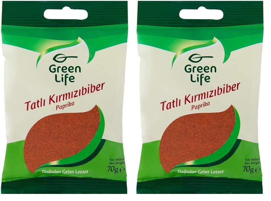 GREEN LIFE Tatlı Toz Biber Regular Yastık 70 Gr. (2 paketi)