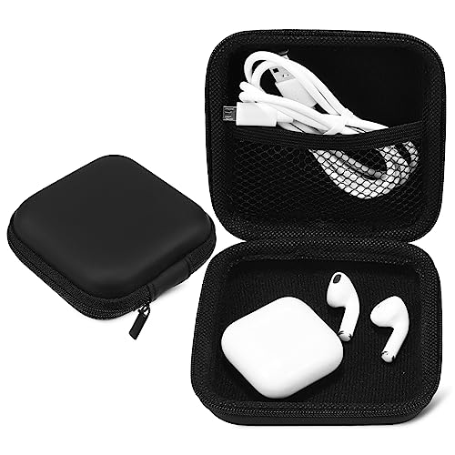 YOSADIER 2Pcs Organizer Bag Small Electronic Storage Pouch for Earphones Power Banks USB Flash Drives Scratch Resistant Wear Resistant Durable Material Travel Accessory
