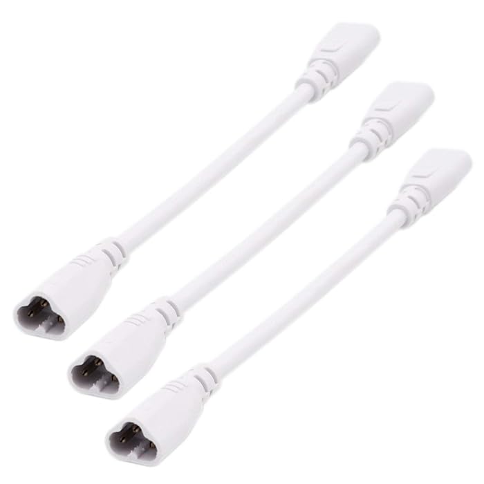 Buy T5 T8 LED Tube Connector Cable Wire 8 inch Double Male to Male End