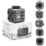 Yetech Juguete Antiestrés Stress Cube,Black Cubo Anti-estrees con 6 módulos relajantes, para niños y Adultos Anti-ansiedad Anti-Stress