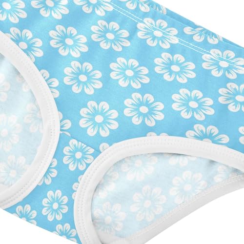 Flowers Floral Blue Toddler Girls's Underwear 2T 23029134