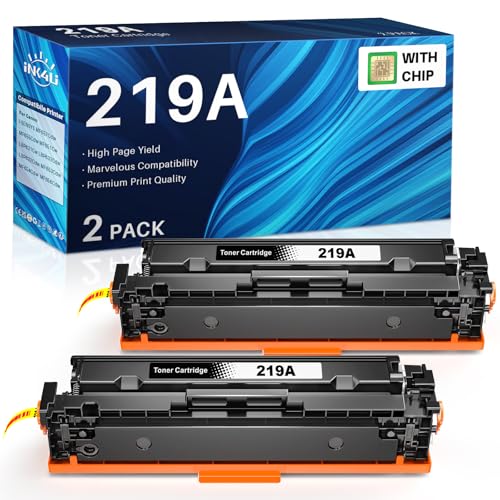 219A Toner mit Chip Kompatible für HP Toner W2190A 219A W2190X 219X für HP Color Laserjet Pro MFP 3302FDWG 3302FDW 3302SDW 3302FDN 3302FDNG 3302SDWG 3202DN 3202DW, 2X W2190A Schwarz