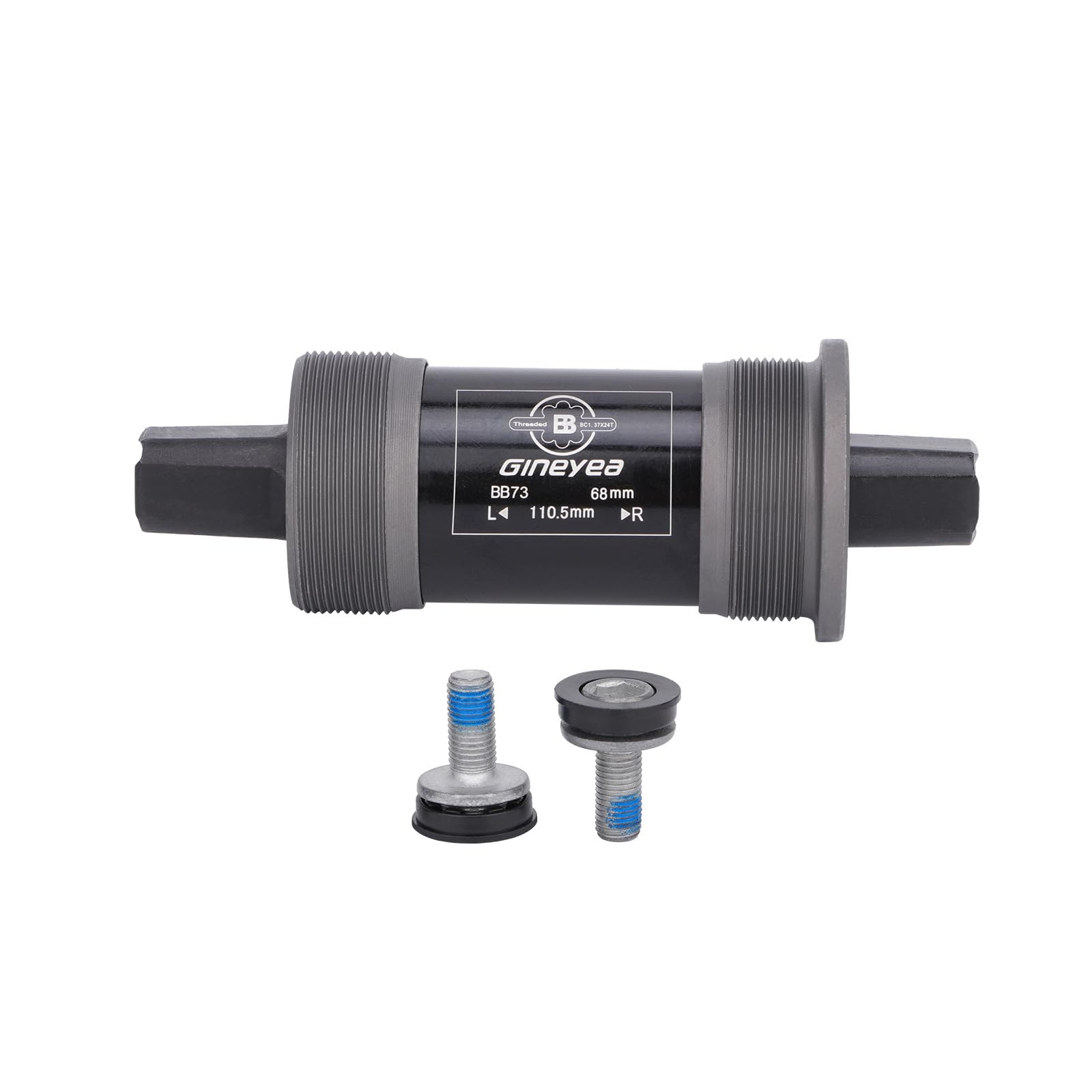 Bicycle Bottom Bracket Square Taper Bike Bottom Bracket for Mountain/MTB/Road/Fat Bike, Optional Square BSA 68mm x 110.5/113/118/120/122.5mm (68x110.5mm)
