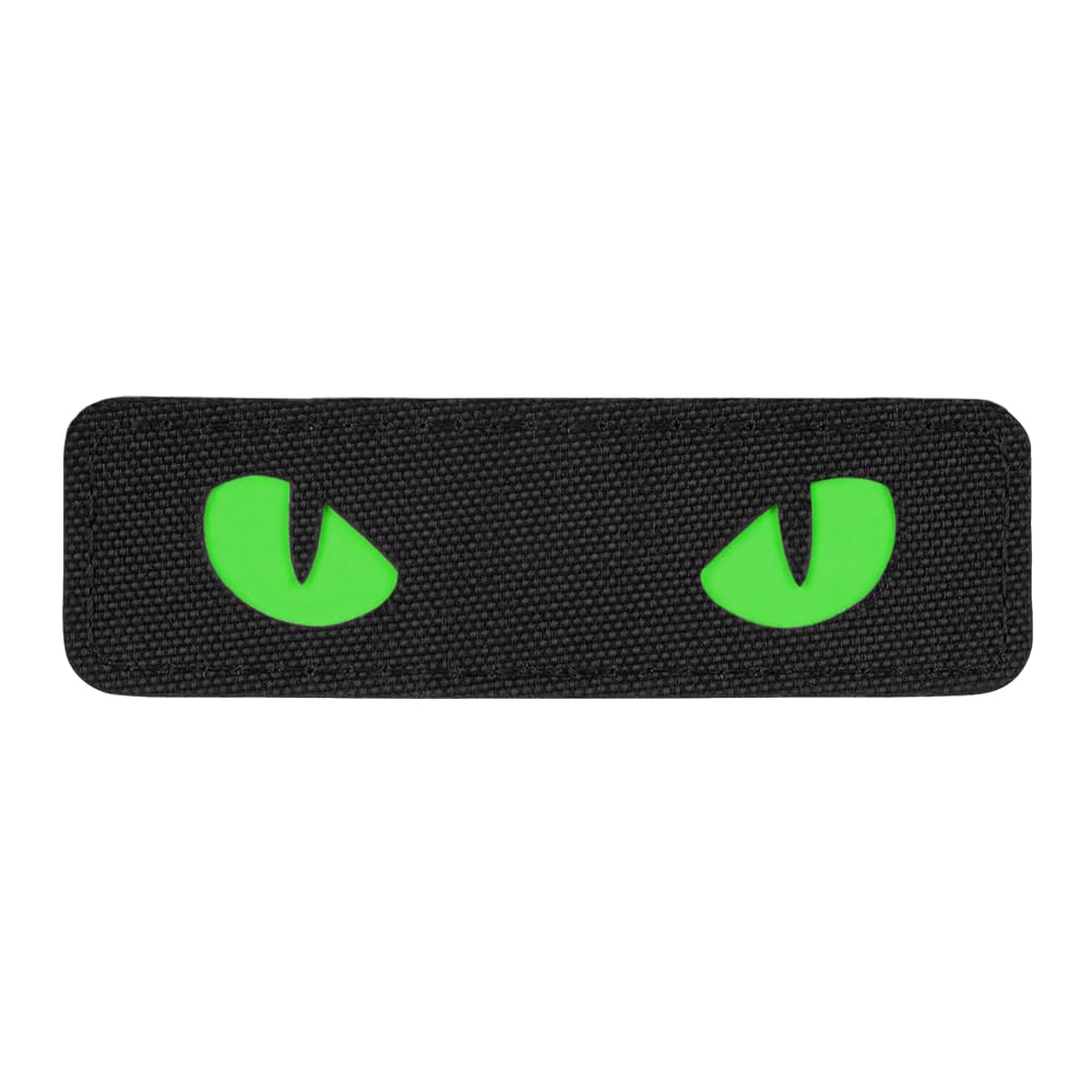 M-Tac Naszywka Cat Eyes Laser Cut, czarny/zielony