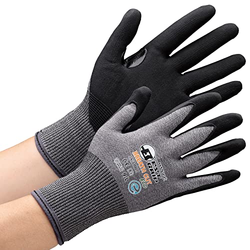 耐切創性手袋 ベストグリップ ブレスカットECO NJJ5359Q 手のひらコーティング グレー L 1双入