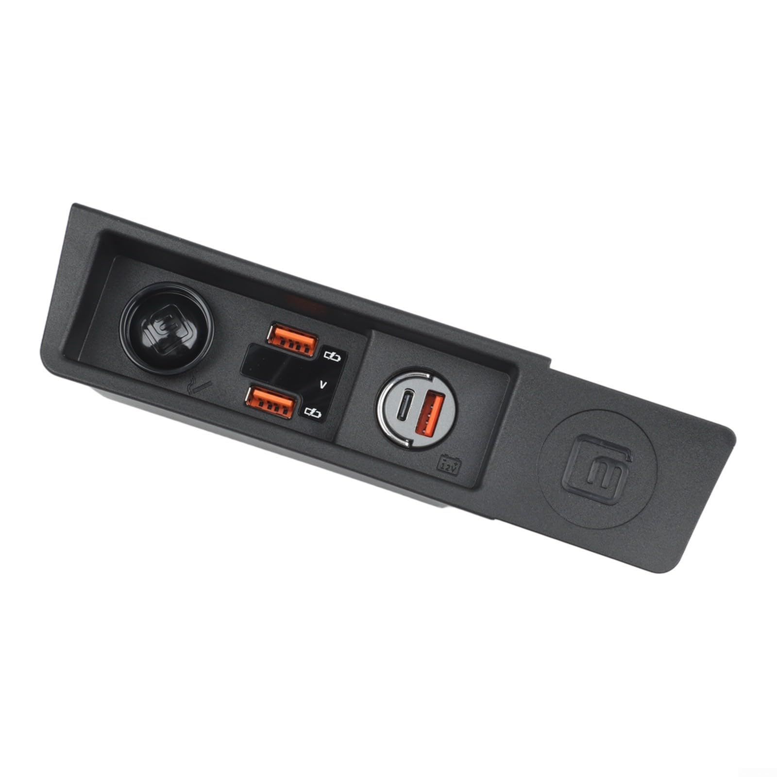 Kfz-Ladebuchse, 12 V, Dual-USB, LED-Spannungsanzeige, Schnellladeadapter, integrierte Sicherung, sichere Stromversorgung, für Passat B6 B7 CC
