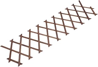 VICASKY Wood Fence Panel Decorative Garden Fence for Yard Patio Outdoor Use Carbonized Thickened Size 44 Anti-Corrosion Wood Climbing Frame