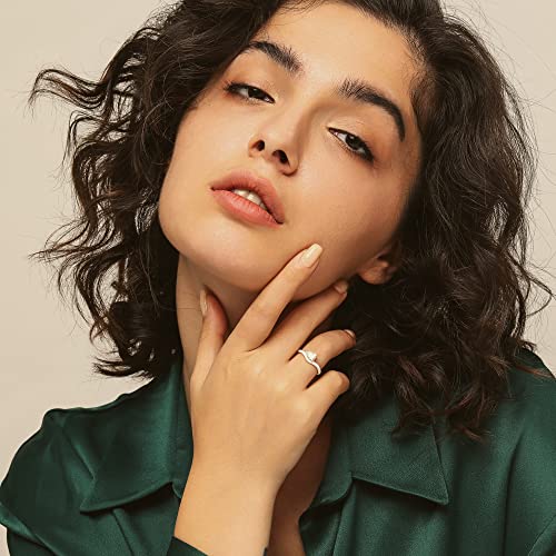 BLOSSOM & HUE Turquoise Enamel Ring | East-West Pear Shaped Solitaire CZ | 18K Gold Plated Sterling - Colorful Enamel3