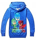 Owone Box PJ Masks Baby Kids Long sleeve fleece T-shirt hoodies, Blue