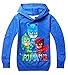 Owone Box PJ Masks Baby Kids Long sleeve fleece T-shirt hoodies, Blue