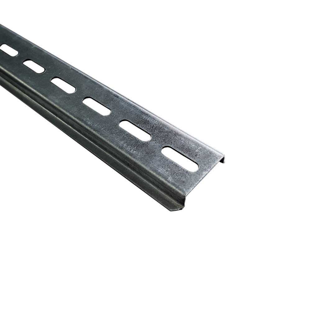 Carril DIN TH35, perforado, galvanizado, 100 cm