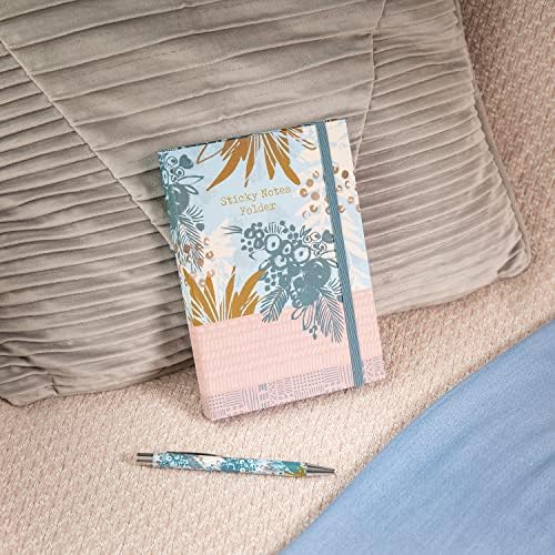 The Gifted Stationery Bohemian Sticky Notes and Lined Pad Folder Set, Various Sizes and Designs for Office and School. Perfect for Bullet Journal, Diary and Notebooks