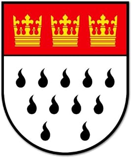 Koeln Germany Coat of Arms Vinyl Car Bumper Window Sticker 3" x 2"