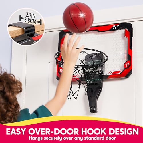 Miniatura 2 de Syncfun Canasta Baloncesto Infantil De Interior, Mini Canasta,Soporte De Pared Para Tablero De Baloncesto Para Dormitorio, Juguete De Baloncesto Para Niños Y Niñas De 3 Años En Adelante