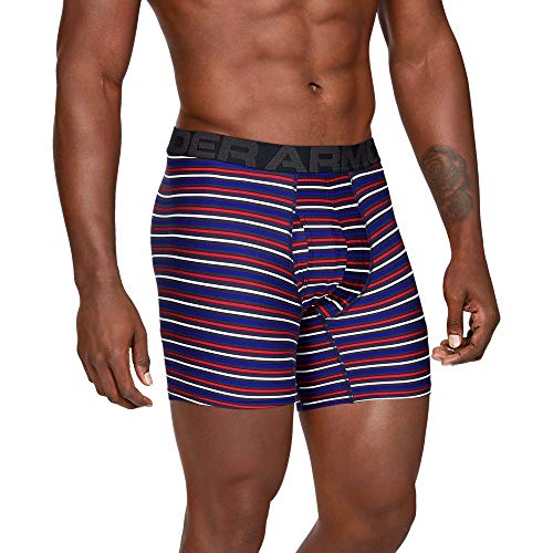 Image of Under Armour mens Multi-pack Performance Tech Boxerjock Brief, 6 inch Inseam, All-day Comfort & Soft
