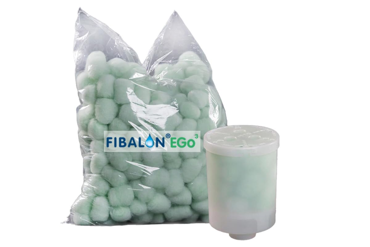 EGO3 Whirlpool - Juego de 4 filtros para Jacuzzi y Delphi (bolas de filtro especiales FIBALON con rosca gruesa de 2 pulgadas, sustituye a los cartuchos de filtro para jacuzzi y delphi (bolas de filtro
