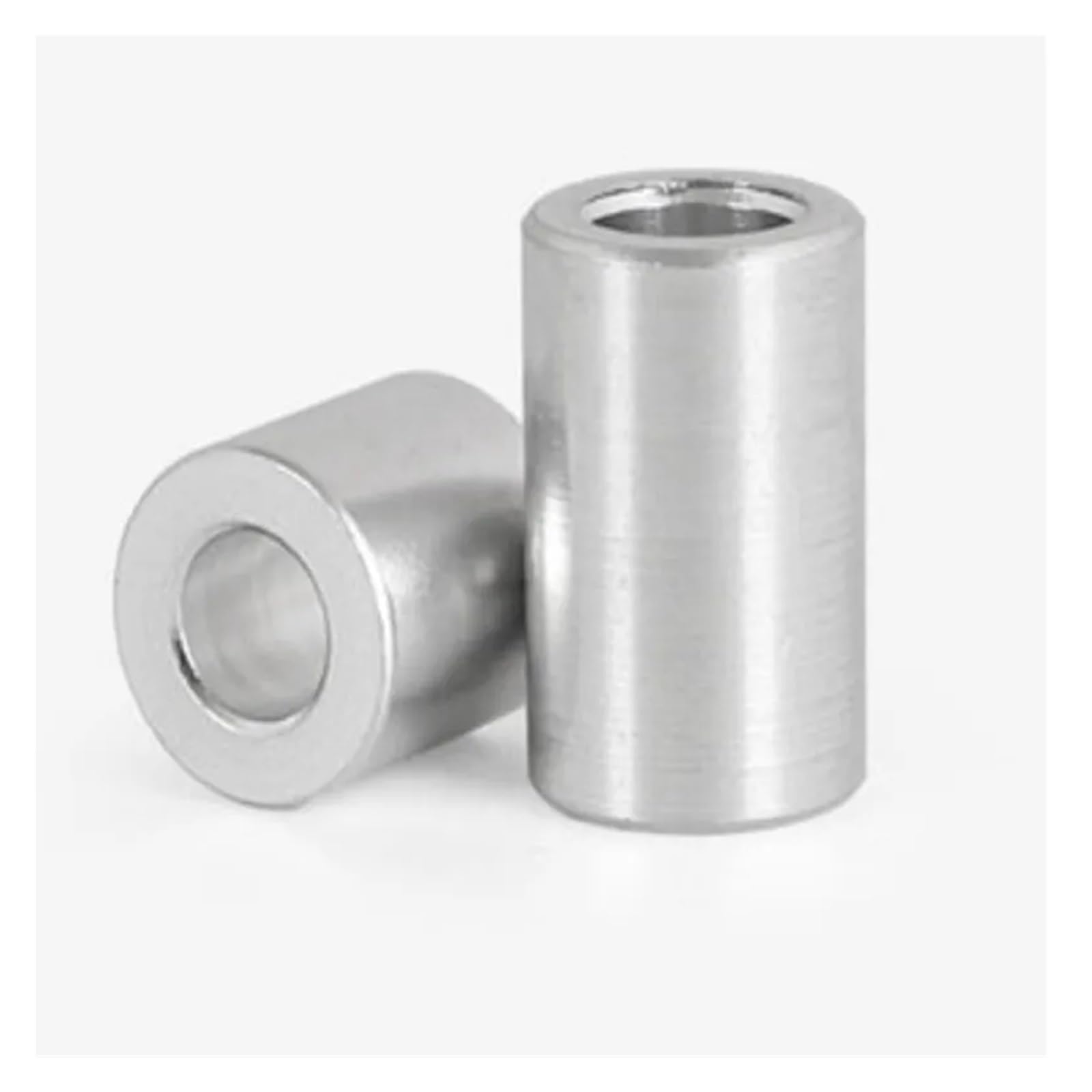 Distanziali in alluminio, 5 pezzi, confezione da 10 pezzi, boccola in alluminio, senza filettatura (h) 50 mm, M5, 10 pezzi OD8 mm)