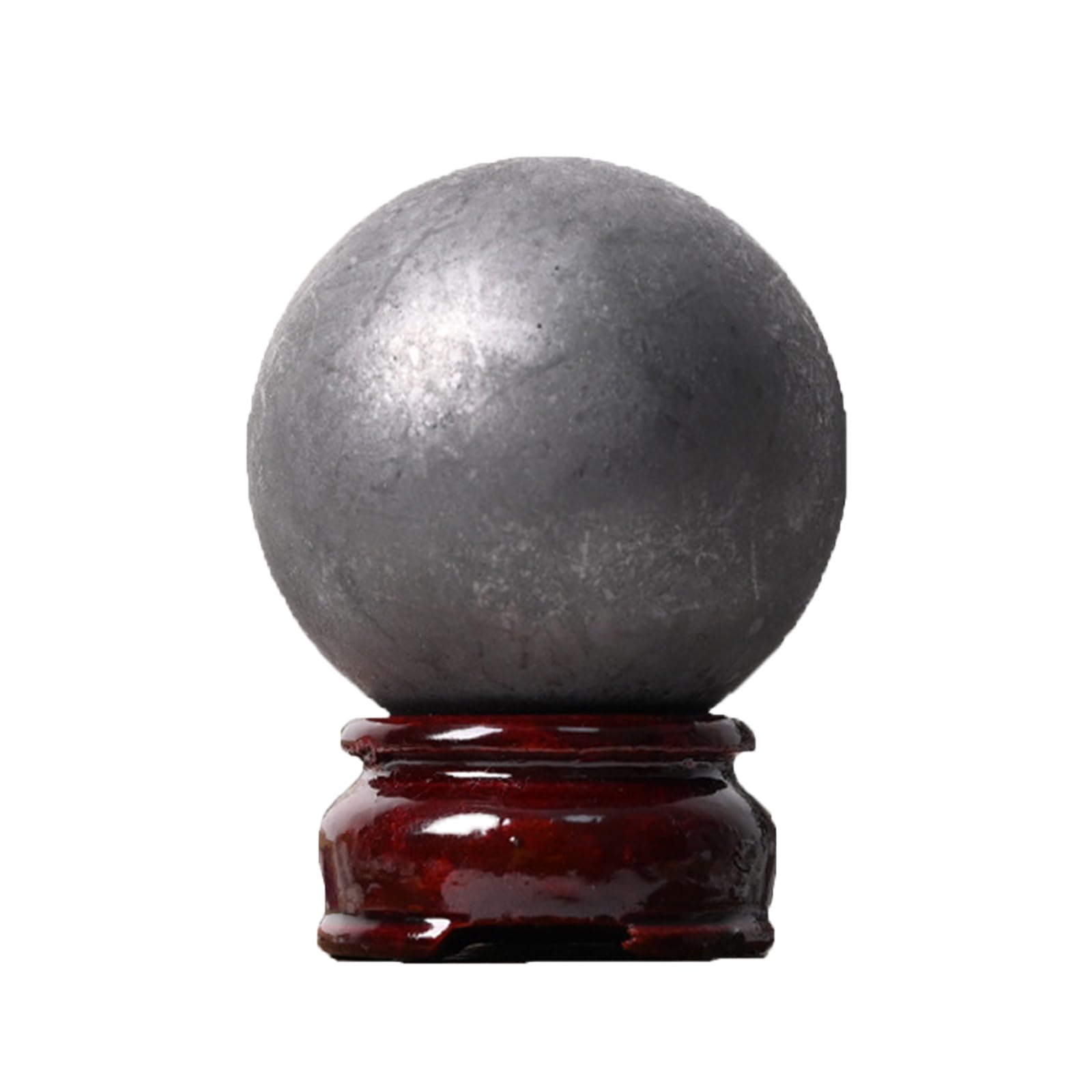 Phhxkkuo One Color Natural Graphite Included Quartz Rough Sphere Graphite Crystal Ball For Meditation Reiki Home Decor,3Cm