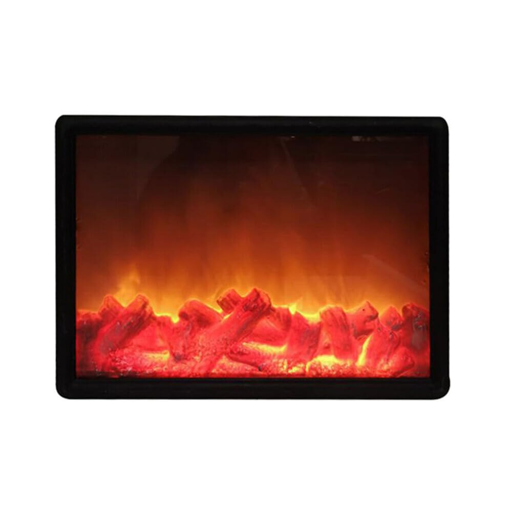 Anso Black Christmas Led Flame Lamps Simulated Fireplace Light Lamps Flame Effect Light Cabinet