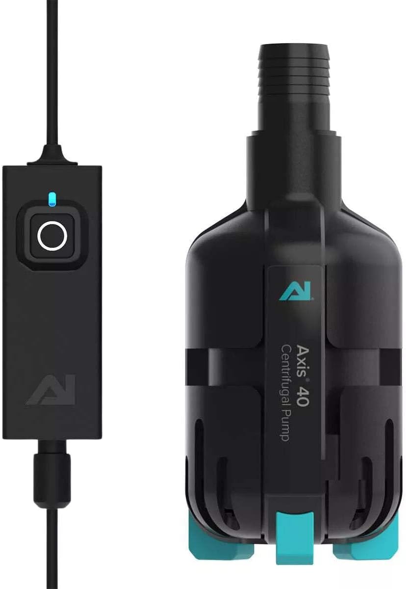 AquaIllumination AI Axis Centrifugal Smart Controllable Aquarium Pump - 400 GPH, Ultra Quiet Energy Efficient (Axis 40)