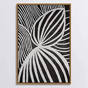 SIGNWIN Canvas Wall Art Black and White Flowers...
