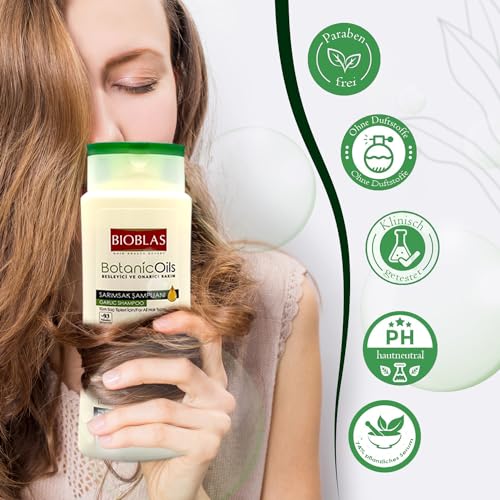 Bioblas Knoblauch Sparset l Schwarzer Knoblauch Shampoo 1000ml + Knoblauch Shampoo 500 ml