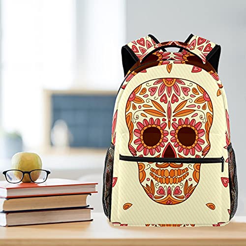 Sac à dos de voyage scolaire motif fleurs pour adolescent multicolore - 6