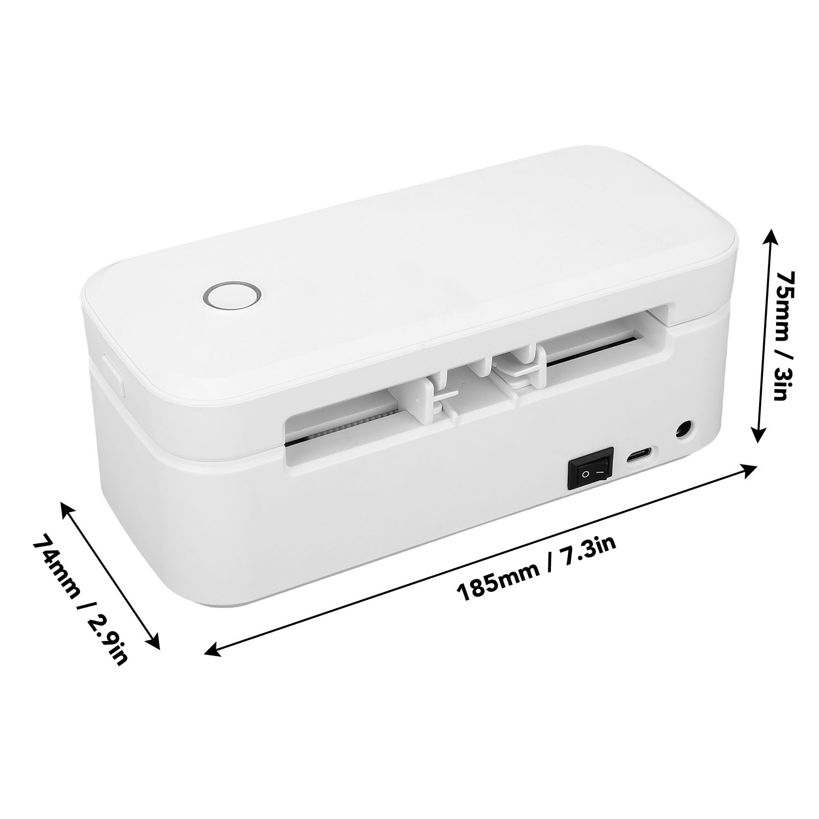 Fafeicy Primante D'étiquette D'expédition Thermique 200DPI, Support USB pour la Tablette de Téléphone PC, Imprimante D'étiquette de Colis pour Les Centres Commerciaux du Bureau à (Prise