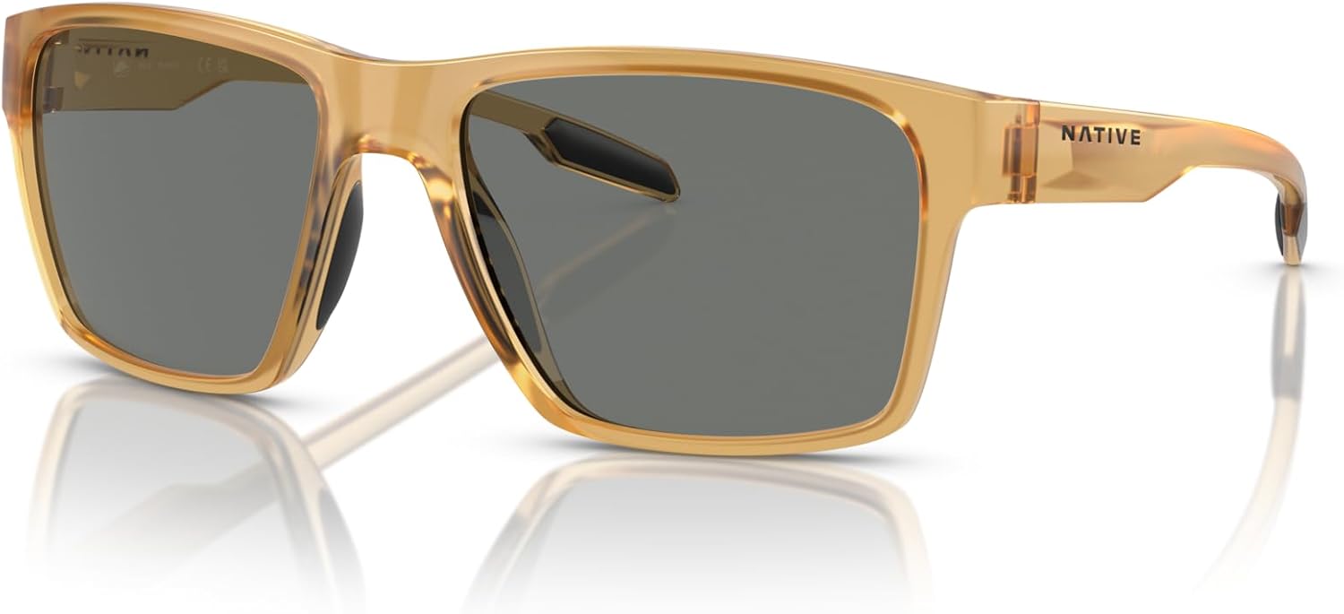 Native XD9041 Breck Sunglasses, Topaz Crystal/Grey Polarized, 56 mm - Image 2