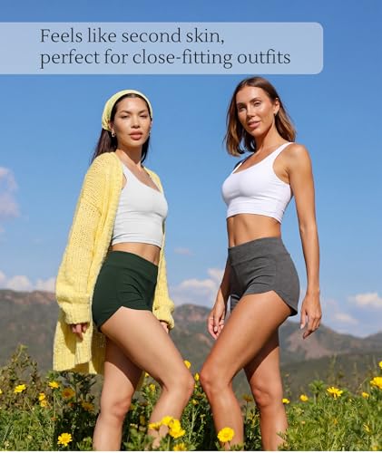 Image of LazyCozy Bamboo Viscose Sleep Shorts for Women, Soft Dolphin Lounge Shorts | Comfy Y2K Micro Mini Pajama Shorts, Lightweight Booty Shorts, Summer Pj Shorts, Knit Workout Shorts