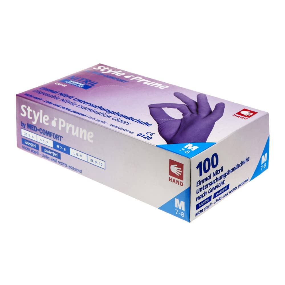 neoLab 1-0800 guanti monouso in nitrile, colore: prugna