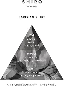 香水(女性用) SHIRO PARISIAN SHIRT 50ml Eau de Parfum Parisian Shirt Shiro perfume - a fragrance for women and men