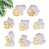 Cortador Galletas, 8 Piezas Cortadores de Galletas, Moldes Galletas Infantiles, Animal Moldes Galletas, Molde Galletas, Moldes para Galletas Adecuado para Cocina Escuela Tienda de Postres