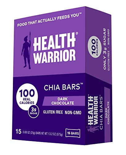HEALTH WARRIOR Chia Bars, Dark Chocolate, Gluten Free, Vegan, 25g bars, 15 Count - Thumbnail 2