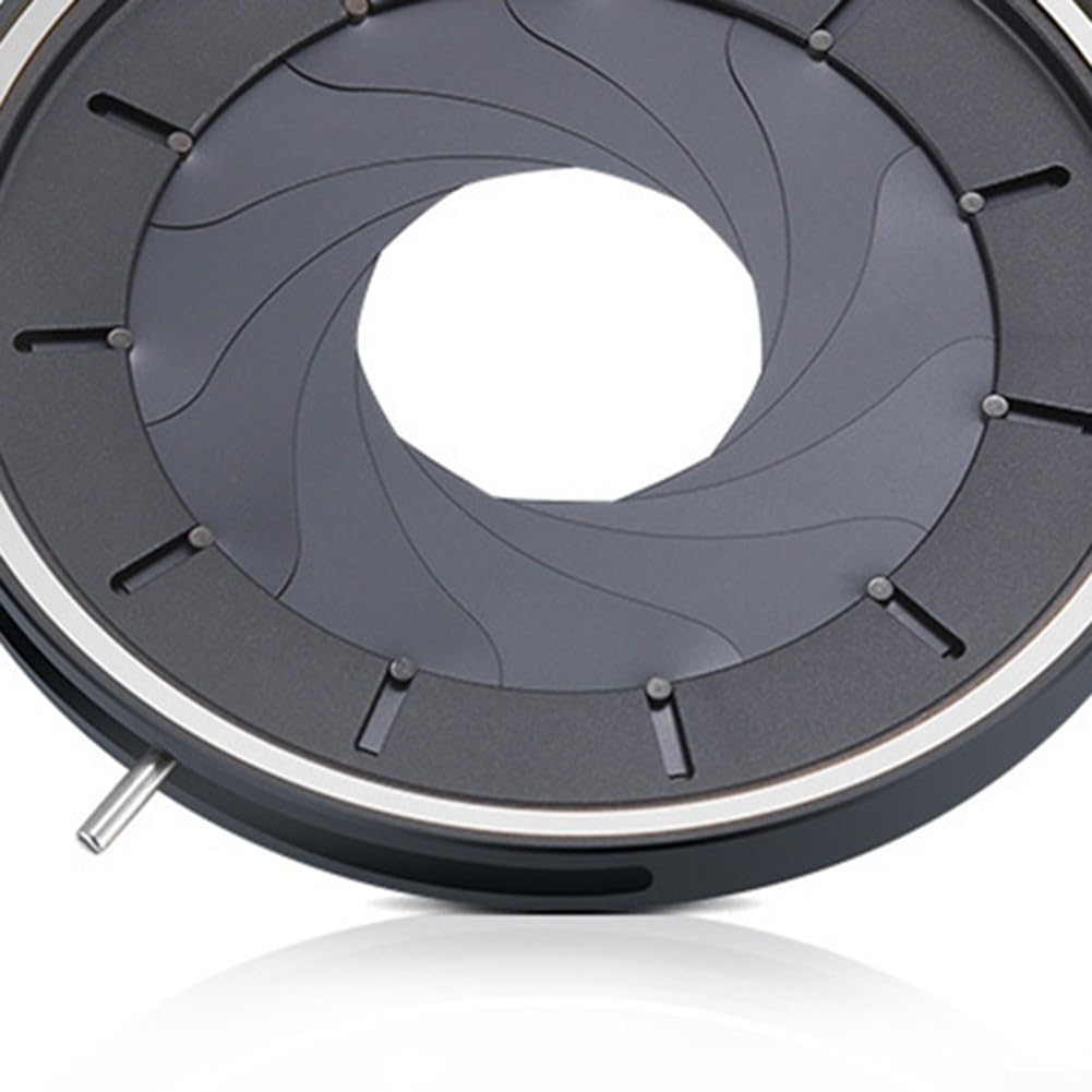 Diaphragme Iris mécanique haute performance pour microscopes et caméras à portée réglable
