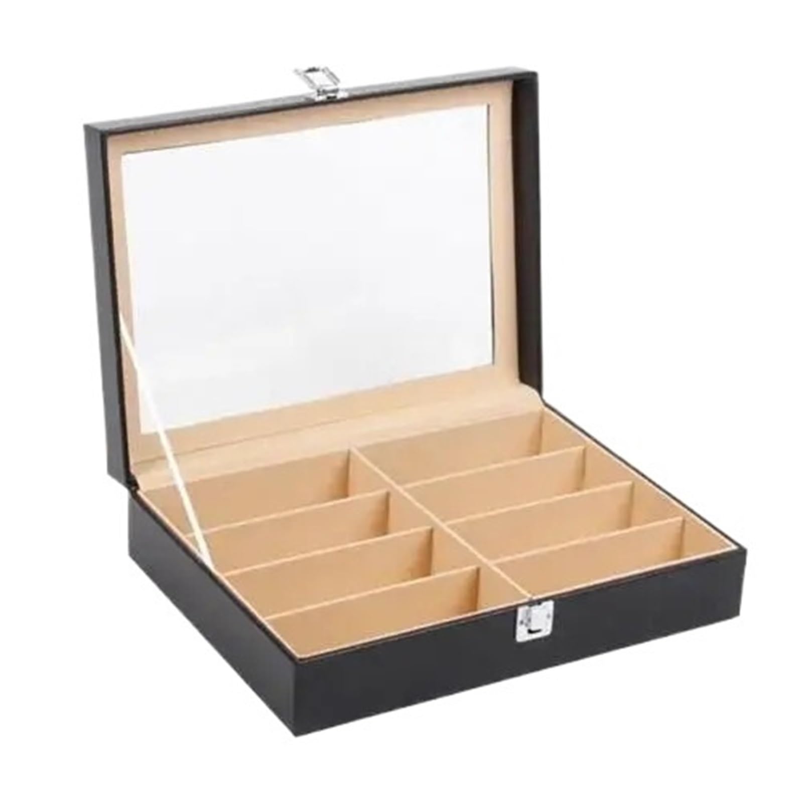 Estuche for Gafas De Piel Sintética Con 8 Rejillas para Gafas