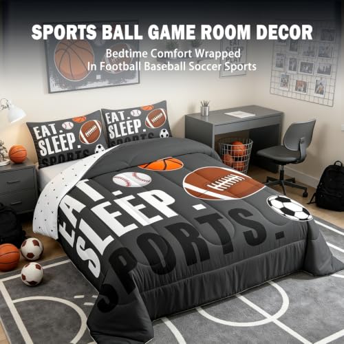 Image of Feelyou Sports Comforter Set Full Size for Kids Boys Girls