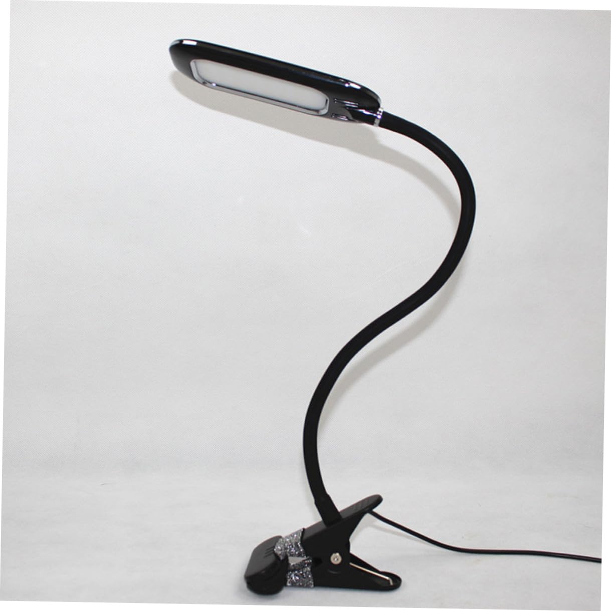 Lampe de Lecture à Pince LED Noire Portable pour Voyage