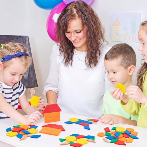 Image of Jexine 800 Pcs 6 Styles Foam Counters Color Tiles Color Sorting Tiles, Math Counters, Sorting Toy, 3D Shapes Manipulatives, Counting, Learning, Classroom Crafts, Bingo for Kids with Storage Box