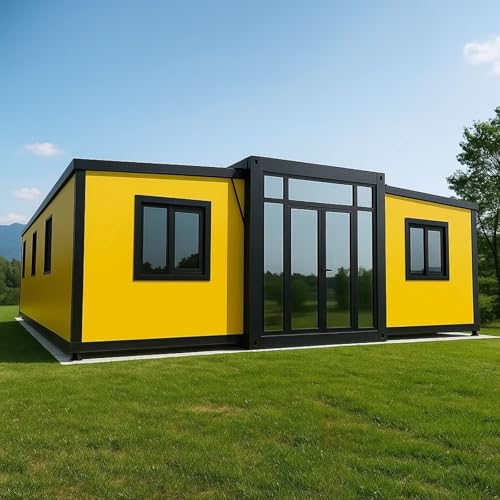 Luxury 20/40ft Folding Expansion Expandable Container House for Small Villa Hotel Modern 2 3 Bedroom Tiny Home Prefab Modular Foldable House Prefabricated Movable Mobile Home with Bath & Kitchen