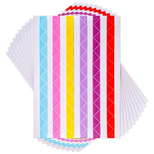 312 Angoli Foto Autoadesivi Multicolore - Per Album, Scrapbooking, Diari, 2.2x2cm, 13 Colori - Foto 10