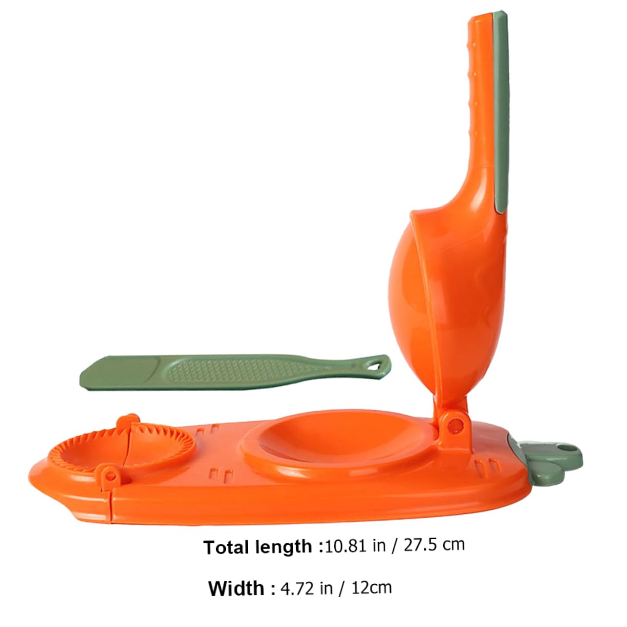 Unomor 2-in-1 Dumpling Maker Pressing Tool Easy to Use for Home Restaurant Safe Material Ergonomic Handle Make Shapes