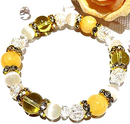 金運と健康運 淡かわいい シトリン アラゴナイト クラック水晶