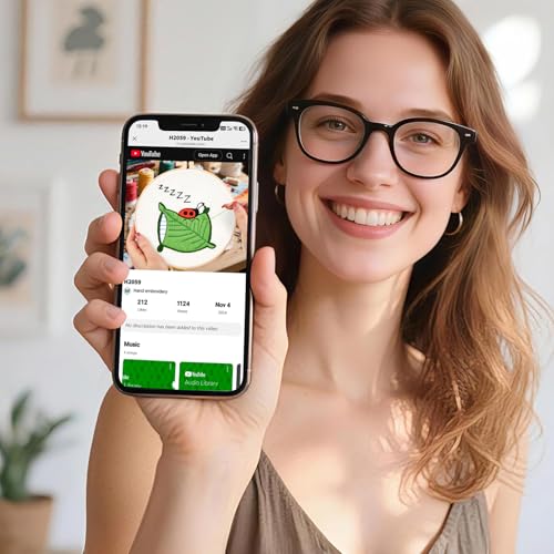 Image of Embroidery Kits for Beginners Adults, Cute Hand Embroidery Starter Kit, Cross Stitch Kits for Beginners DIY Craft Kits for Adults Women, Entire Set of Embroidery Supplies【Full-Length Video Tutorial】