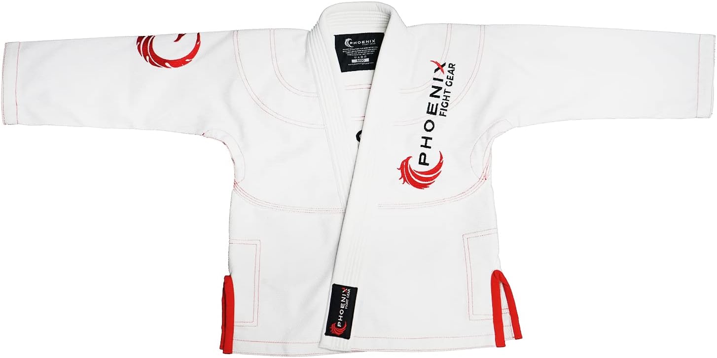 Kids Talon BJJ Gi for Children Jiu Jitsu, Grappling, MMA (White, M3)