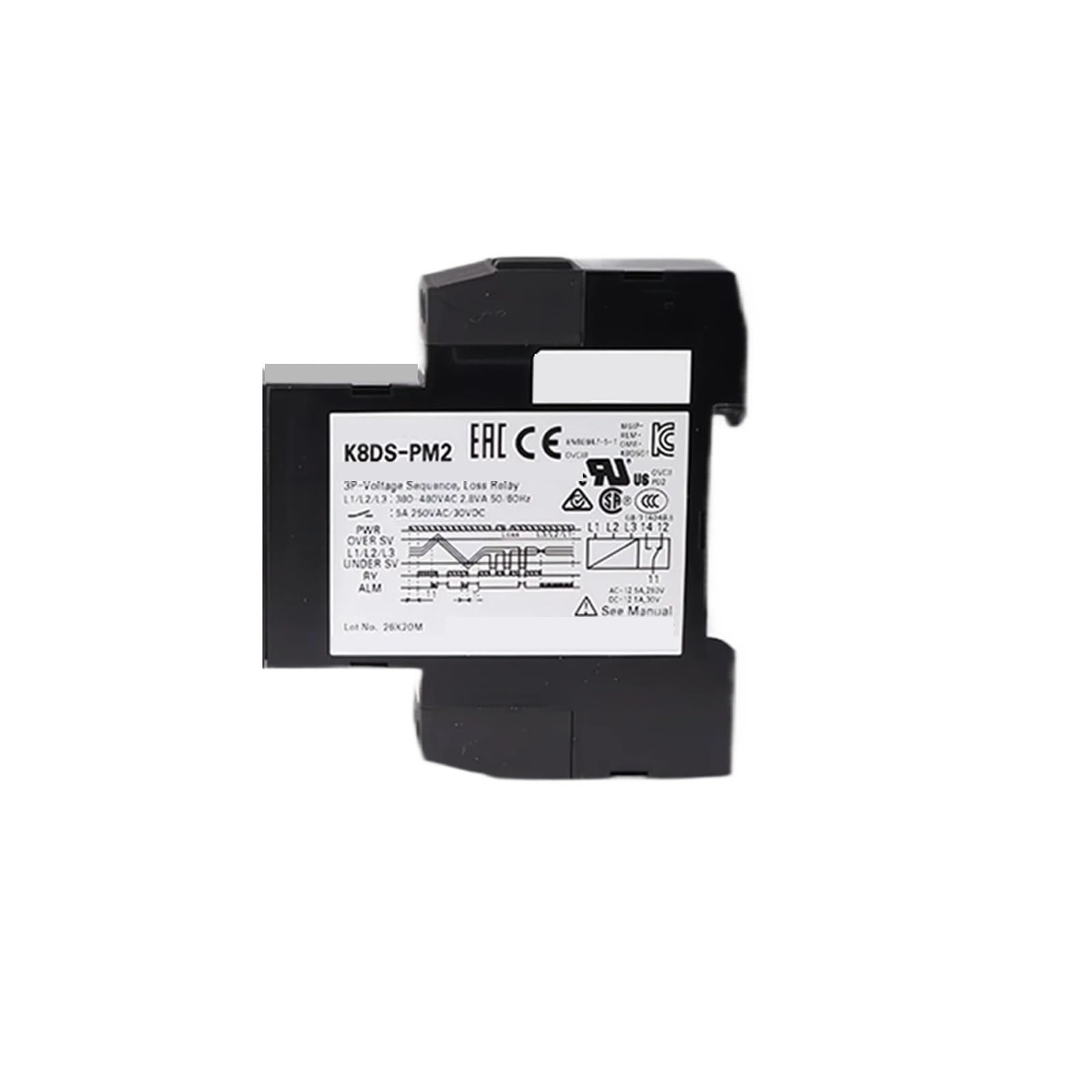 Relais K8DS-PM2 Modular 380-480vac solution contre la perte de phase triphasée