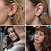 Jstyle 8 Pcs Hypoallergenic Nose Rings Hoops for Women Men - 316L Surgical Stainless Steel Hinged Clicker (6-12MM, 16G) Gold - Septum Lip Cartilage Helix Daith Conch Piercing Jewelry