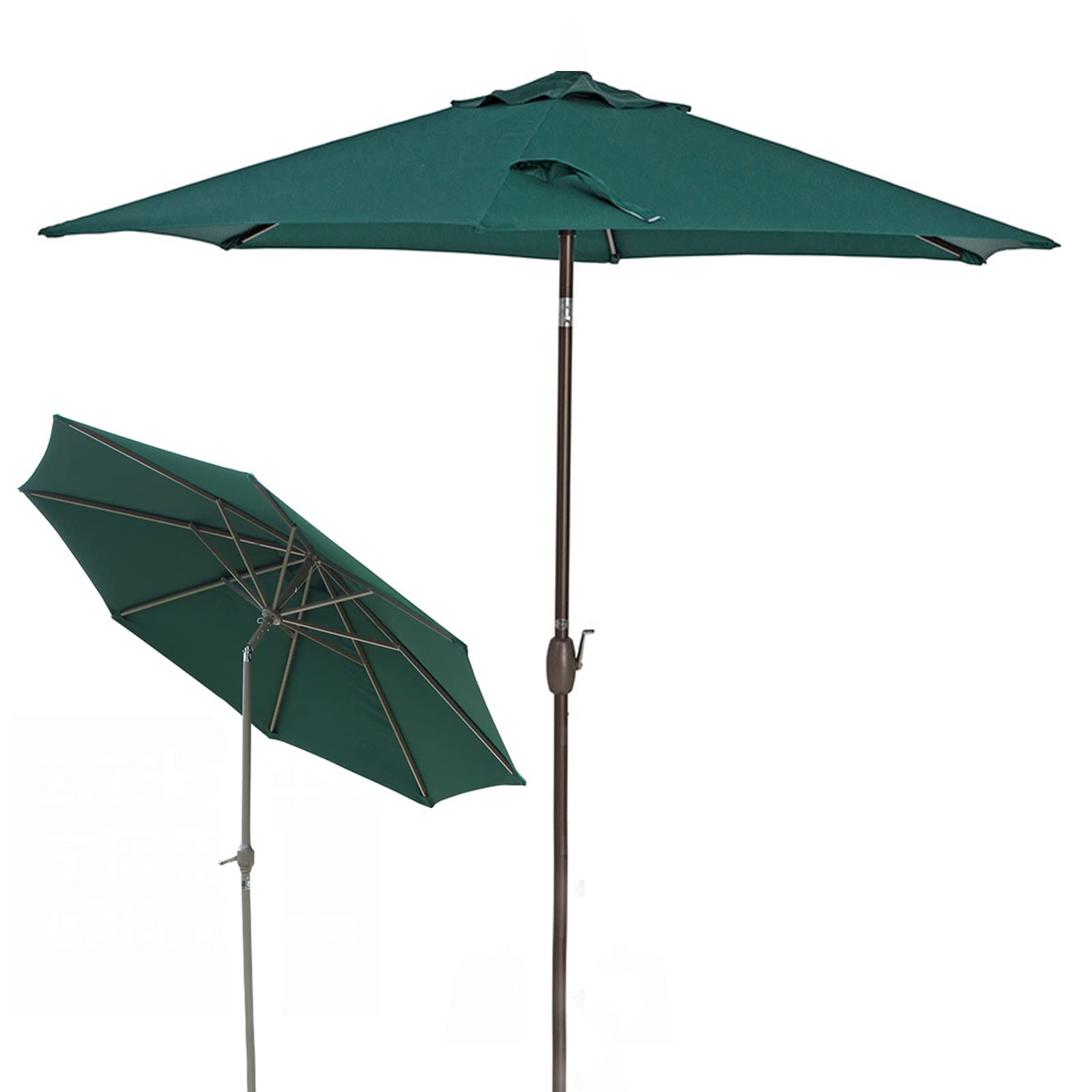 Parasol exterior jardín CLSDRZC verde impermeable patio mesa yard 5