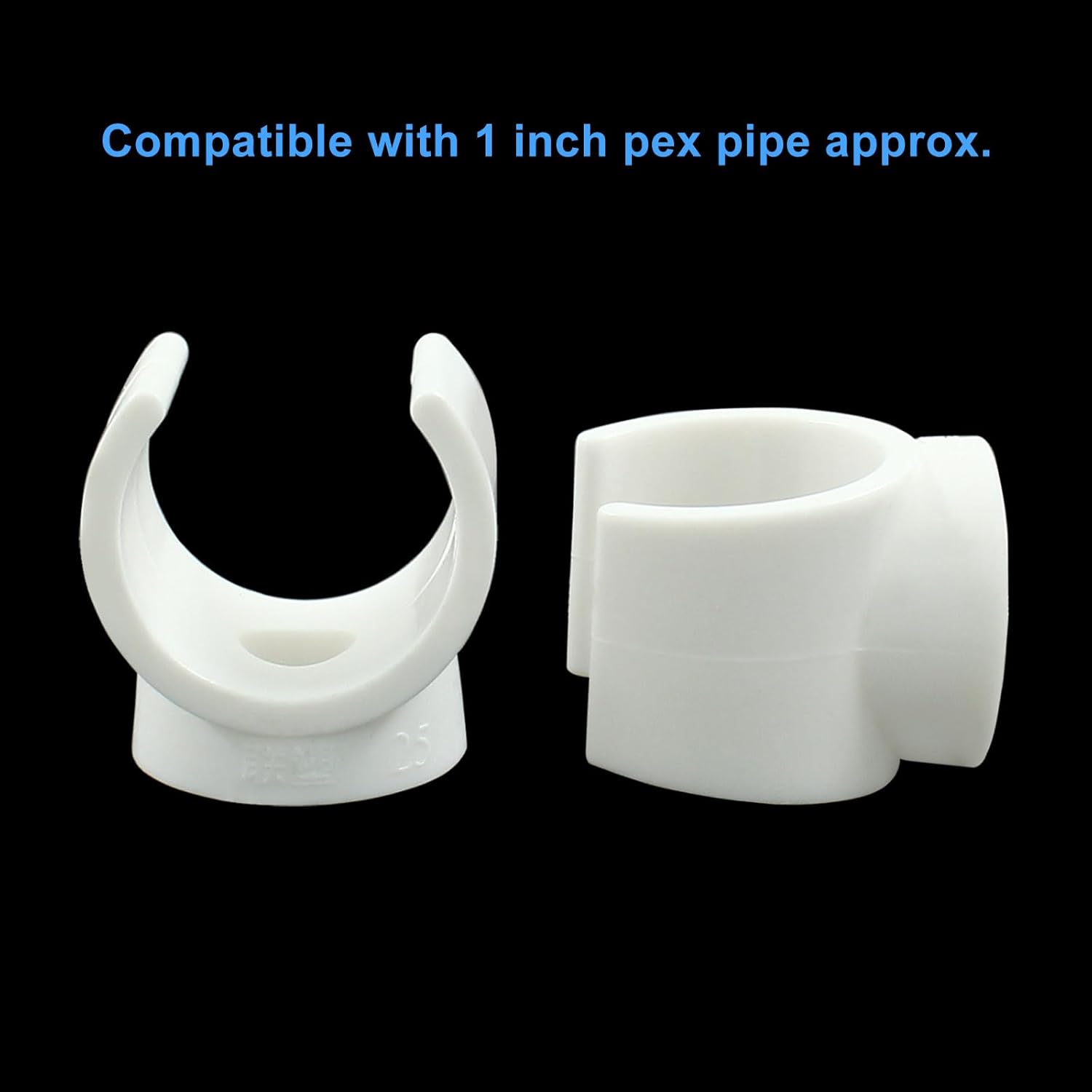 50pcs PEX Clamp 1 Inch Pipe Clamps, PVC Pipe Holder PEX Pipe Hangers for Water Pipes, Tubing, Hose Support Clamp Clip